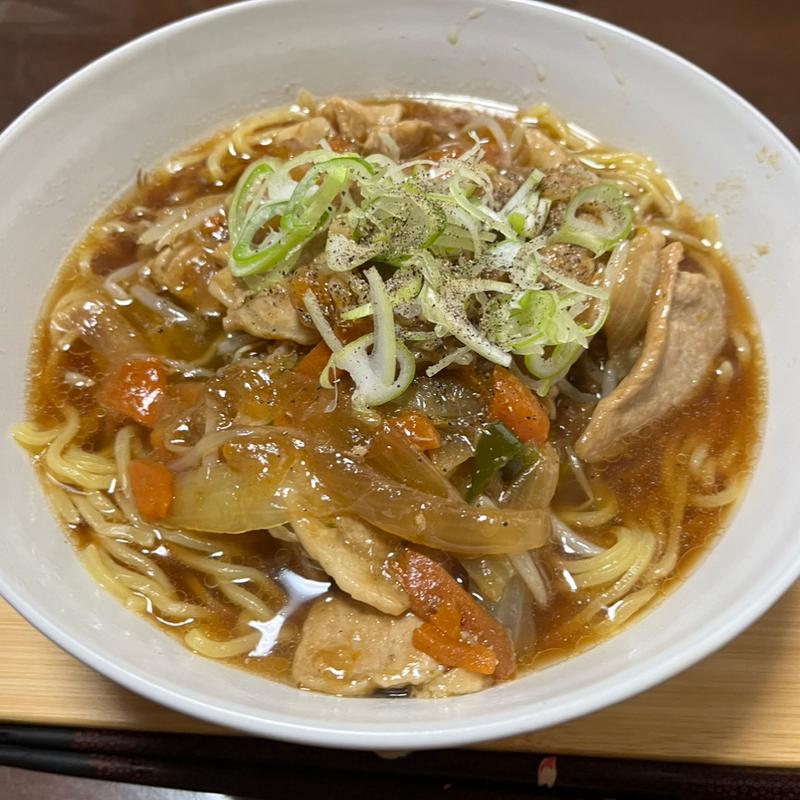 五目餡掛けラーメン(創作料理　我家)