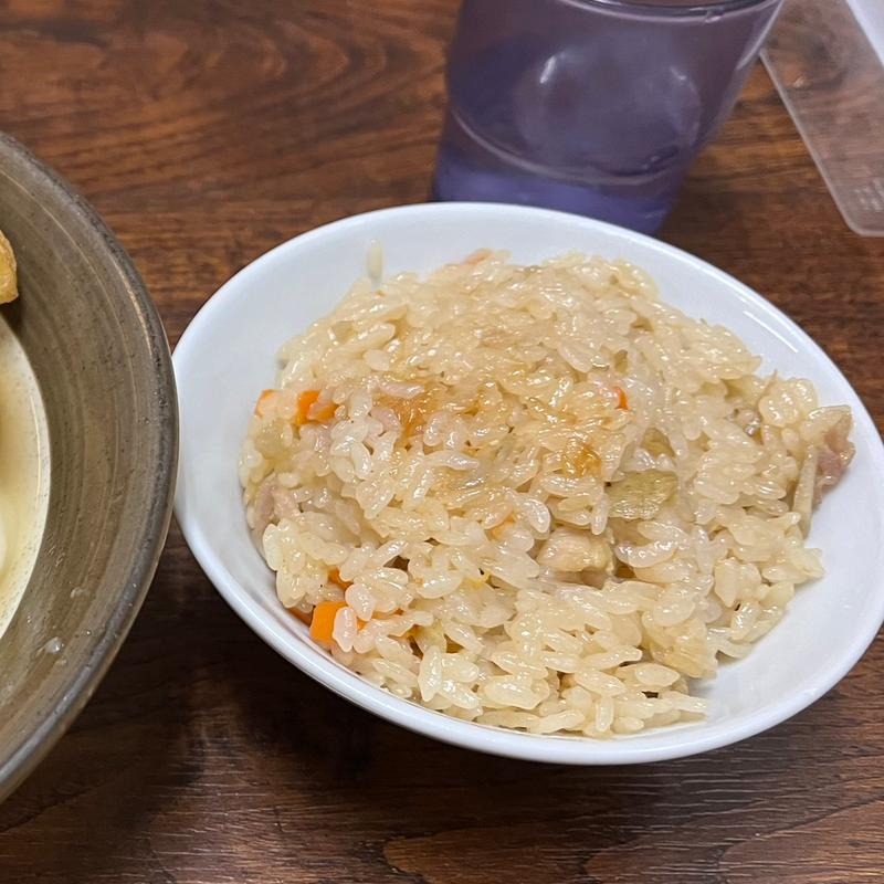 かしわご飯(牧のうどん 片江店)