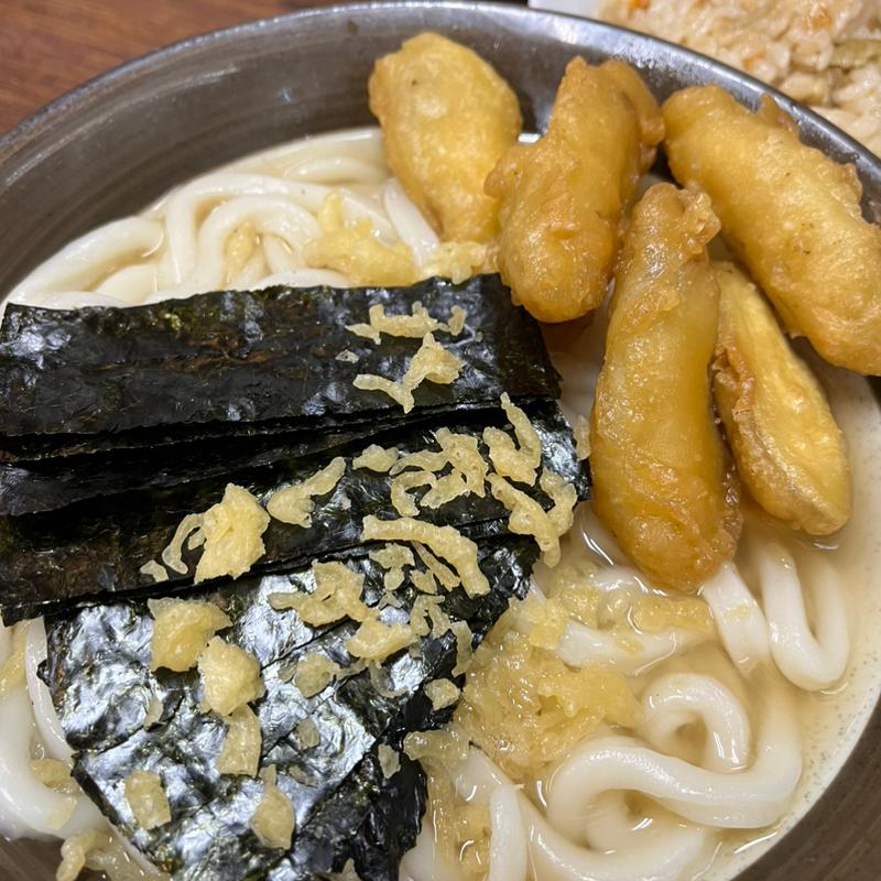 花巻ごぼううどん(牧のうどん 片江店)