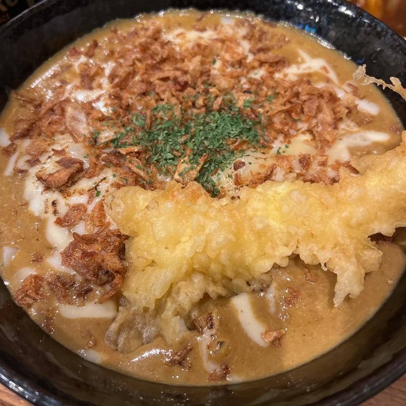 洋風カレーうどん(海老天)(香乃)