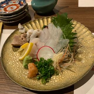 馬面剥の刺身(肴鶏魚 Miiima)
