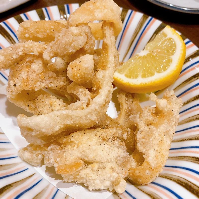 豚耳の山椒揚げ(酒場 ナガレボシ)