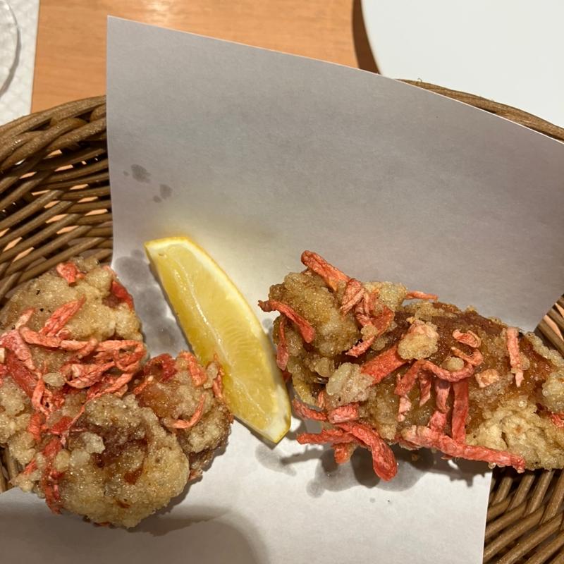 紅生姜唐揚げ（2個）(ヱビスバー 札幌アピア店 (YEBISU BAR Sapporo Apia))