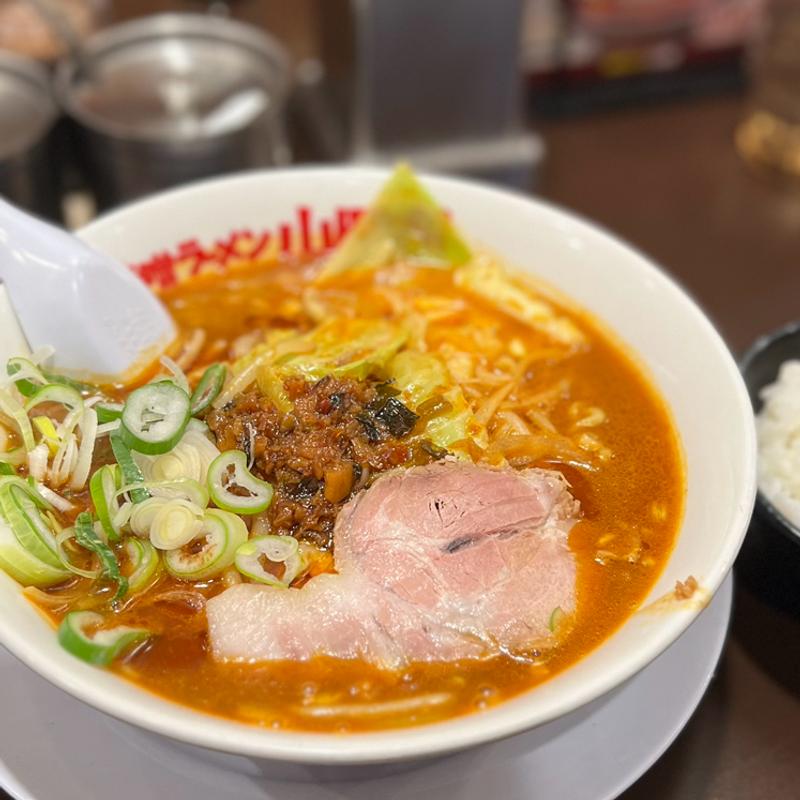 麻辣味噌ラーメン(味噌ラーメン山岡家 すすきの店)