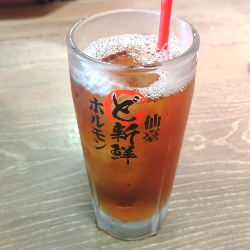 黒烏龍茶(仙臺ホルモン ガッツ 石巻蛇田店)