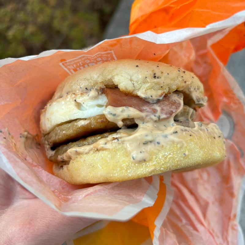 たまごダブルマフィン(マクドナルド東京駅2号店)