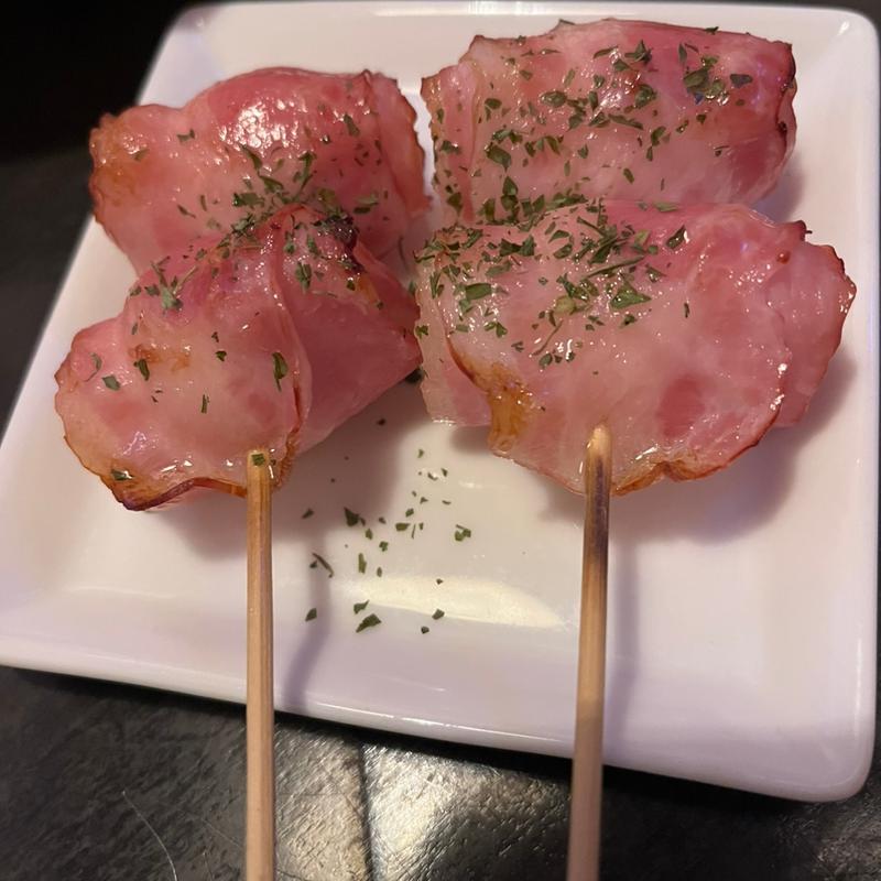 うずらベーコン串(炭屋 五ゑ門)