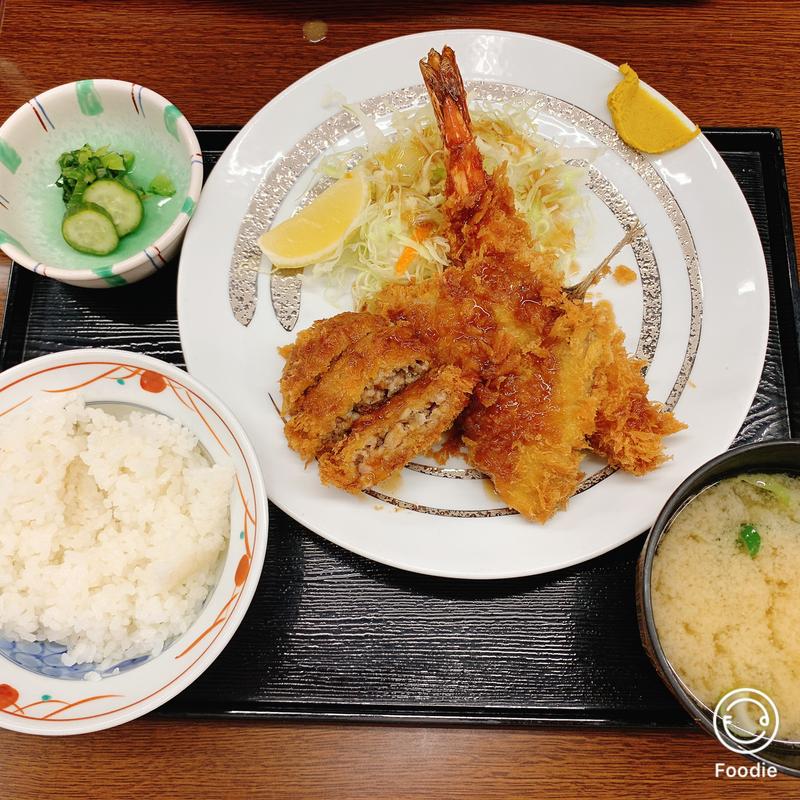 ミックスフライ定食(めし処 和來)