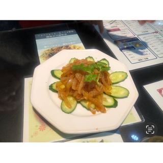くらげの冷菜(香港贊記茶餐廳飯田橋店(ホンコンチャンキチャチャンテン))