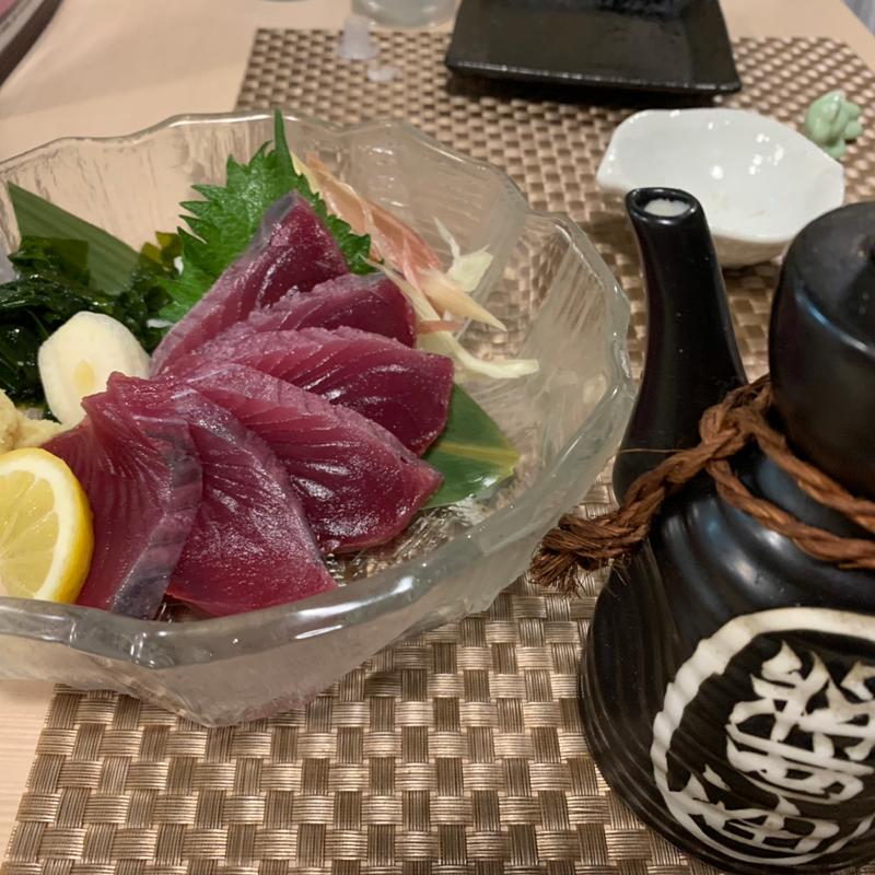 もちカツオの刺身(炉端屋 てるてるぼうず)