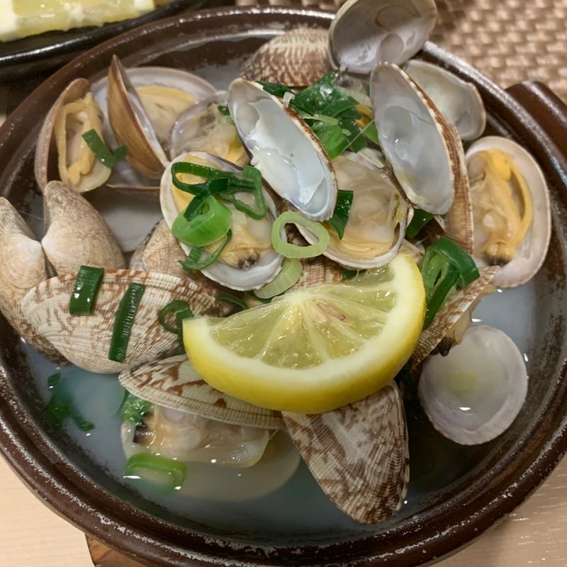 あさりの酒蒸し(炉端屋 てるてるぼうず)