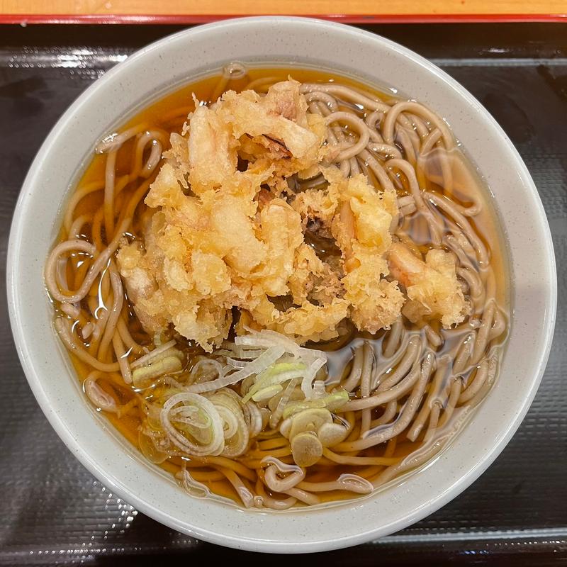 げそ天そば(かのや 新橋店)