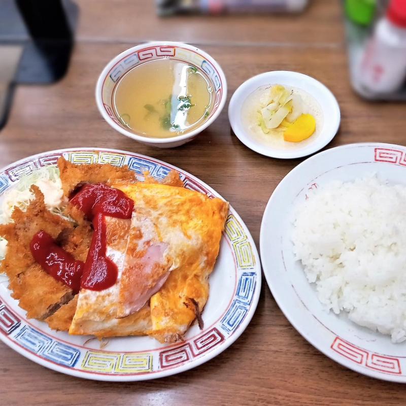 トンカツ定食(明洋軒)