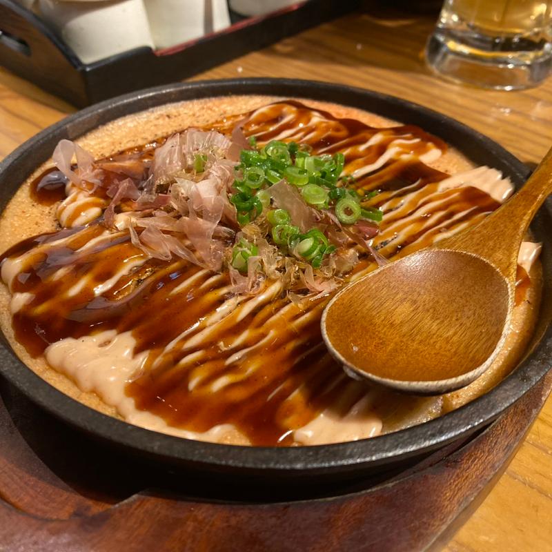 明太山芋鉄板(博多もつ鍋 やまや 大阪あべの店)