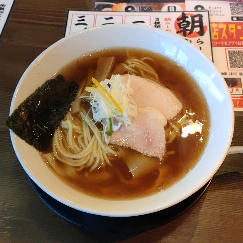 朝らぁめん(手仕事らぁめん八 （テシゴトラアメン ハチ）)