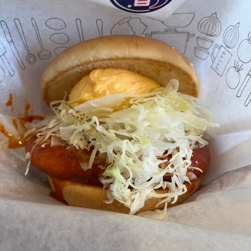 辛旨ヤンニョムのとり竜田バーガー(モスバーガー 鈴鹿磯山店 （MOS BURGER）)