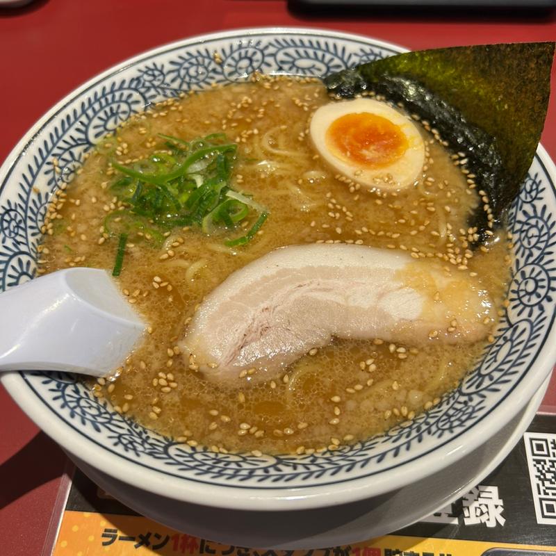 熟成醤油とんこつ 白(丸源ラーメン 大和郡山店)