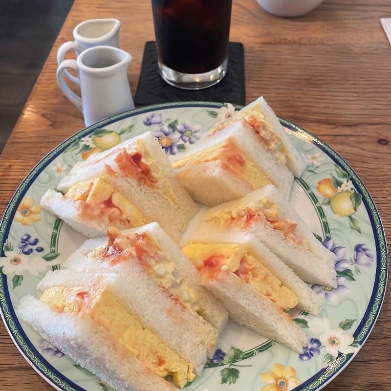 たまごサンド(ドリンクセット)(田崎珈琲)