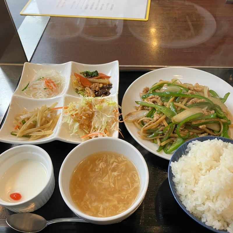 青椒肉絲定食(夢)