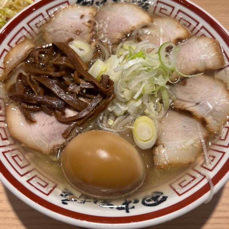 肉そば÷味付玉子(田中そば店 田町店)