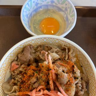 牛丼 並+卵(すき家 多摩乞田店 )