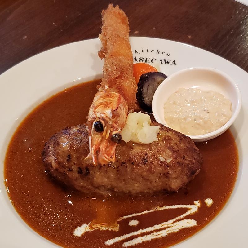 海老フライハンバーグ(キッチン ハセガワ （Kitchen Hasegawa）)