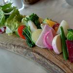 近江野菜とお肉のランチ(いろんなお肉と近江野菜バル トラスパレンテ)