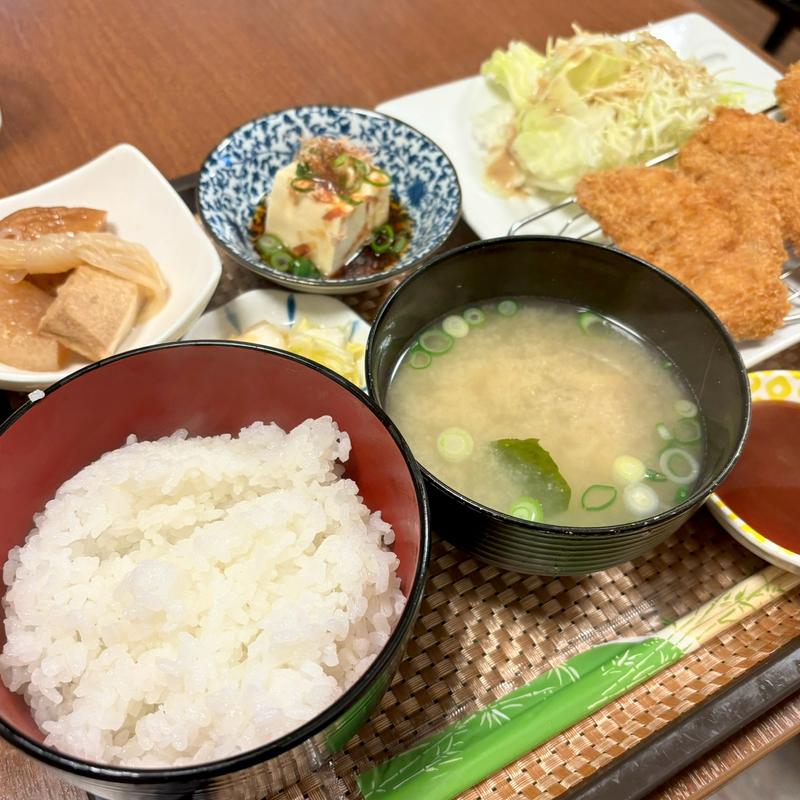 ひれかつ定食(食事処 打鐘（じゃん）)