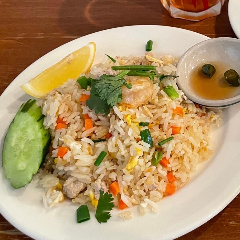 ハーフ&ハーフ（海老と豚ミンチの炒めごはん）(にんにくやマナオ )