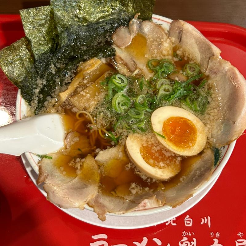 特製醤油全部のせラーメン(ラーメン魁力屋 イオンモール大阪ドームシティ店)