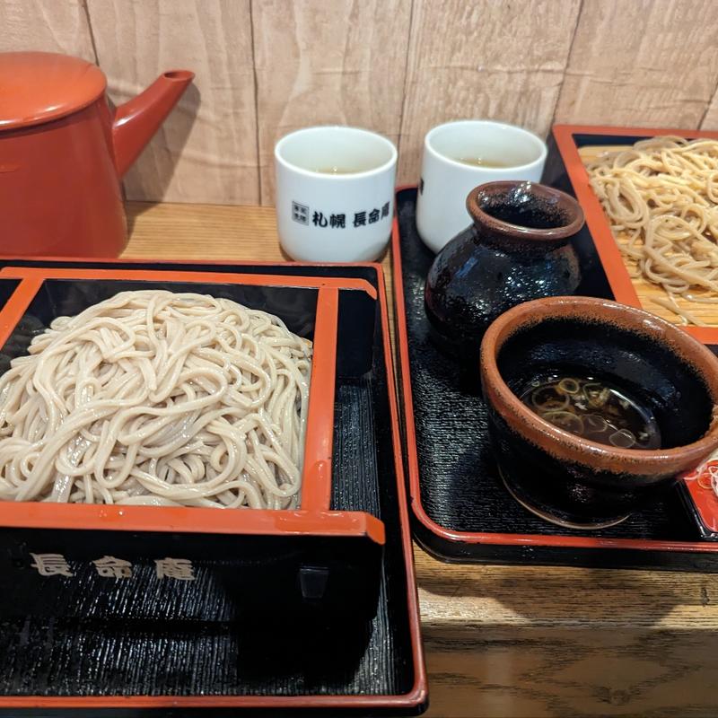 おためしせいろ(韃靼、十割大盛)(薬膳蕎麦 長命庵)