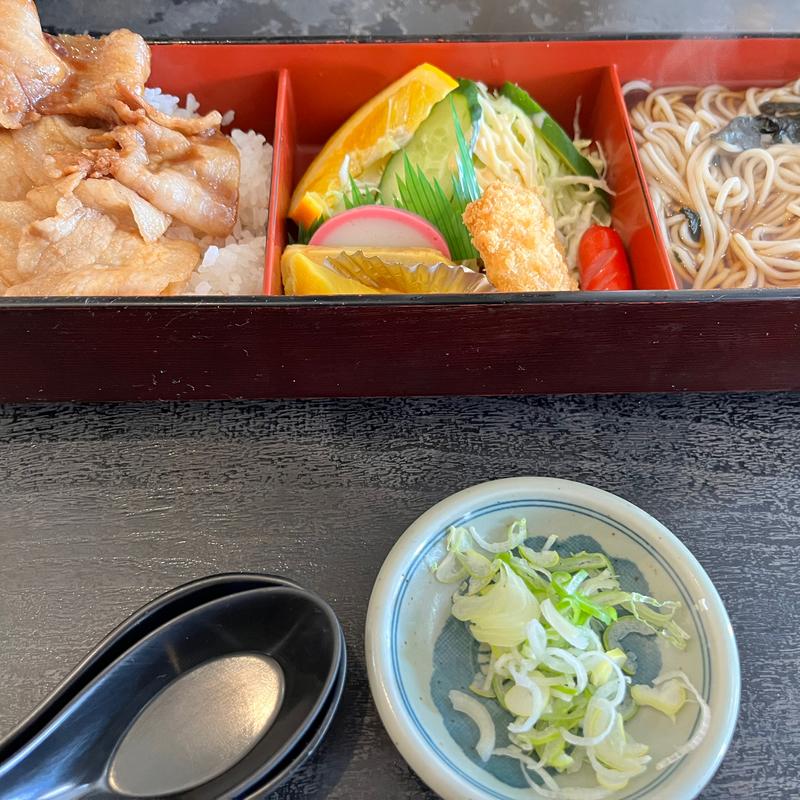 しょうが焼きセット(甚平そば処)