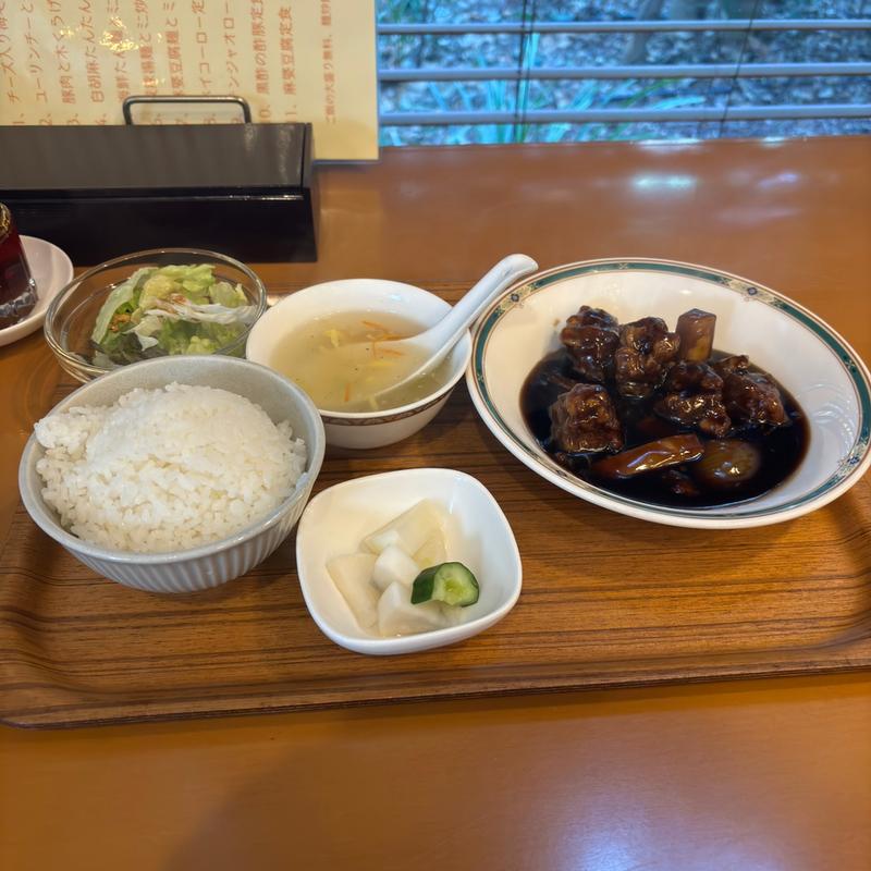 黒酢豚定食(中華彩園 みなとみらい店)