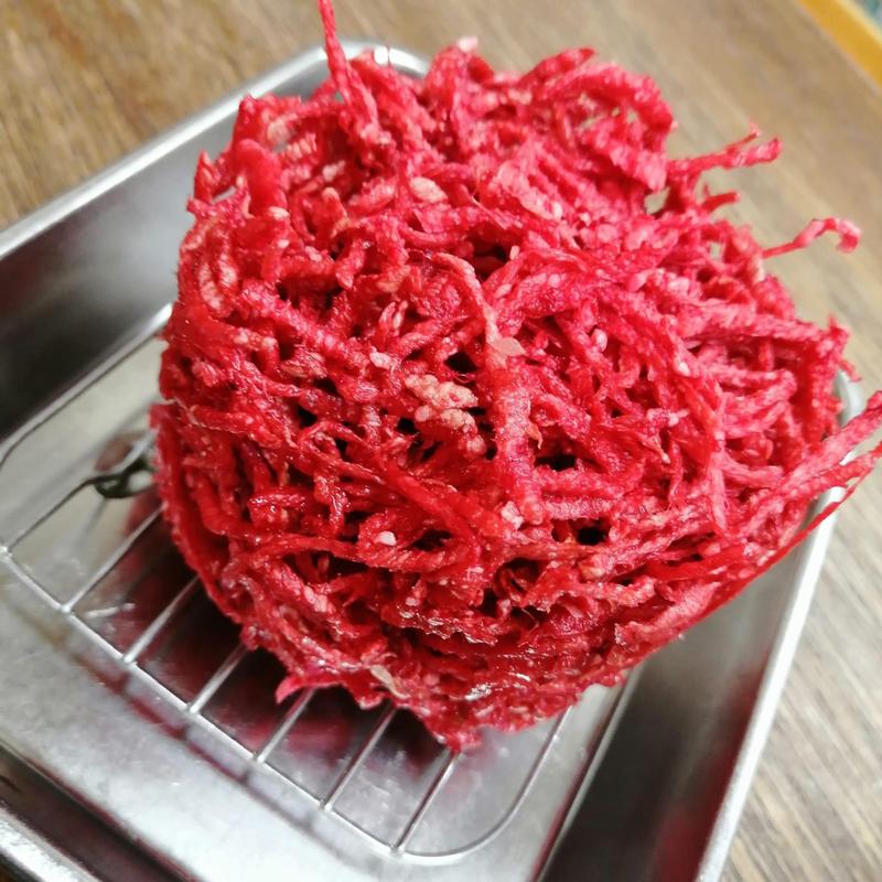 紅しょうがかき揚げ(大衆酒場 増やま)