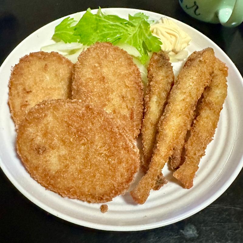 フライ盛り(ししゃもフライ、ポテトコロッケ、カレーコロッケ)(ベルクス 東墨田店)