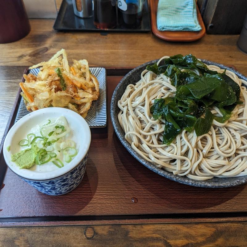 もりそば　プラスサブスク月500円(十割蕎麦嵯峨谷)