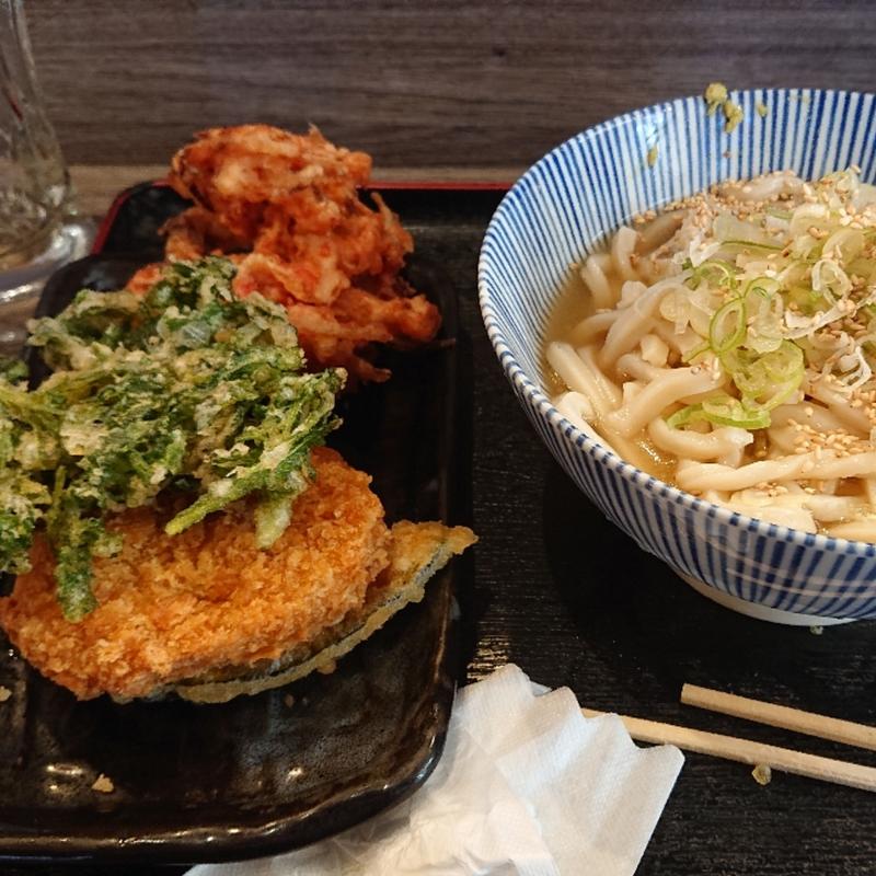 うどん大と天ぷら食べ放題(はなび　東神田店)