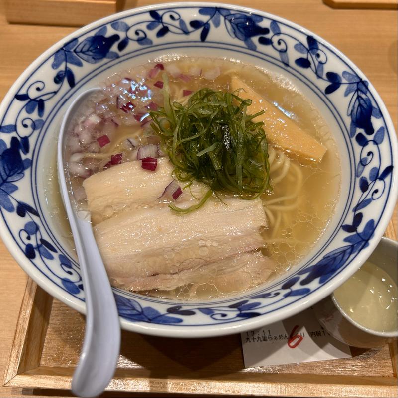 九十九里らぁ麺塩(九十九里らぁめん くくり 豊洲市場千客万来)