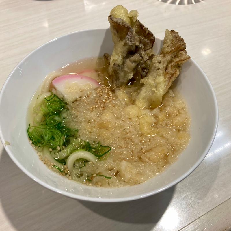 たぬきうどん 新潟産まいたけ天トッピング(魚べい 西那須野南郷屋店 （ウオベイ）)