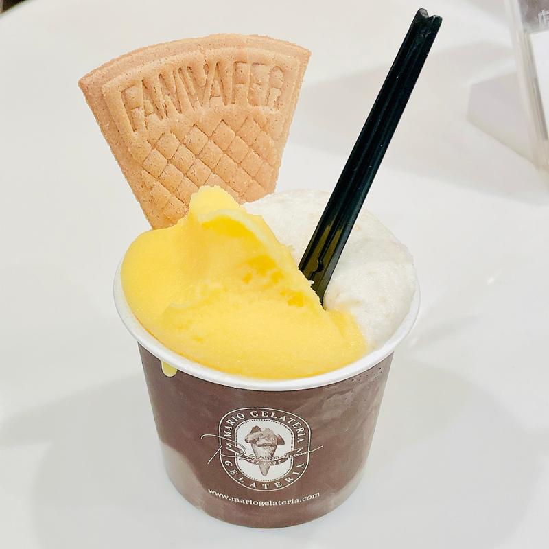 ジェラートS  シチリアンソルト＆紀州みかんハニー(プレミアム マリオジェラテリア 伊勢丹新宿店)