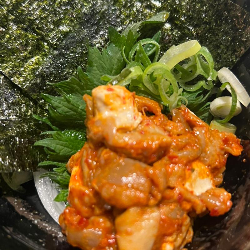 クリームチーズチャンジャ(ほっこり串焼酒場 あし跡)