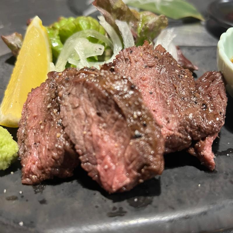 藁焼き 牛ハラミ(ほっこり串焼酒場 あし跡)