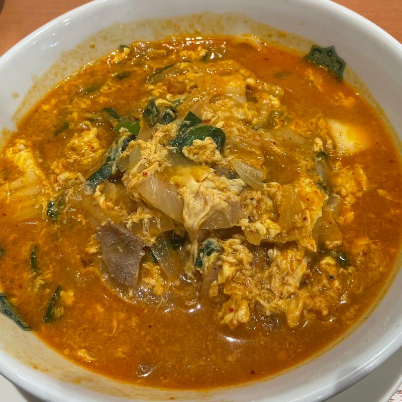 チゲ味噌ラーメン(日高屋 マーヴ北綾瀬リエッタ店)