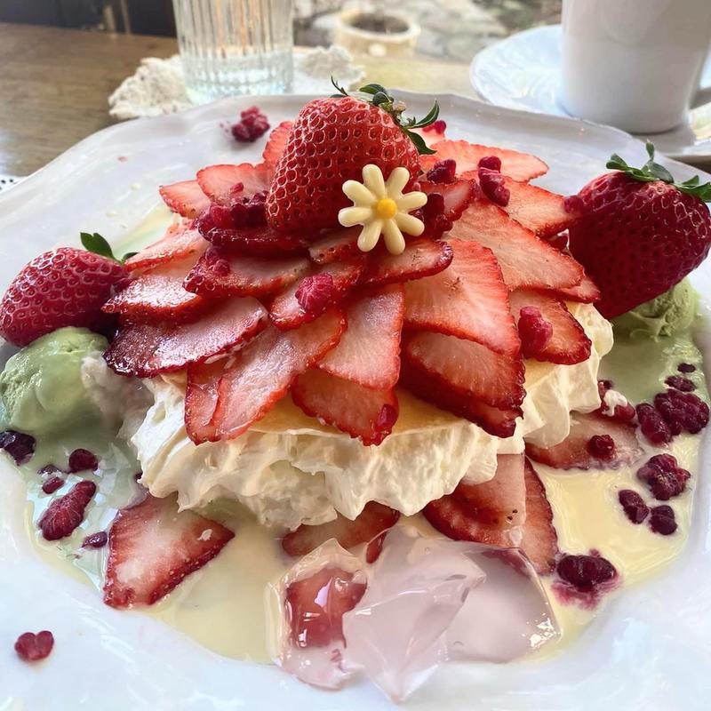 王様のイチゴクレープ(green finger Cafe)