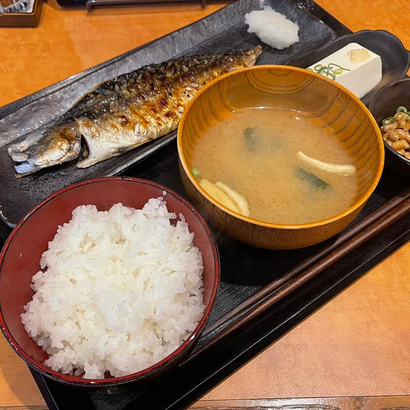 さば文化干し定食(しんぱち食堂プリンセス通り店)