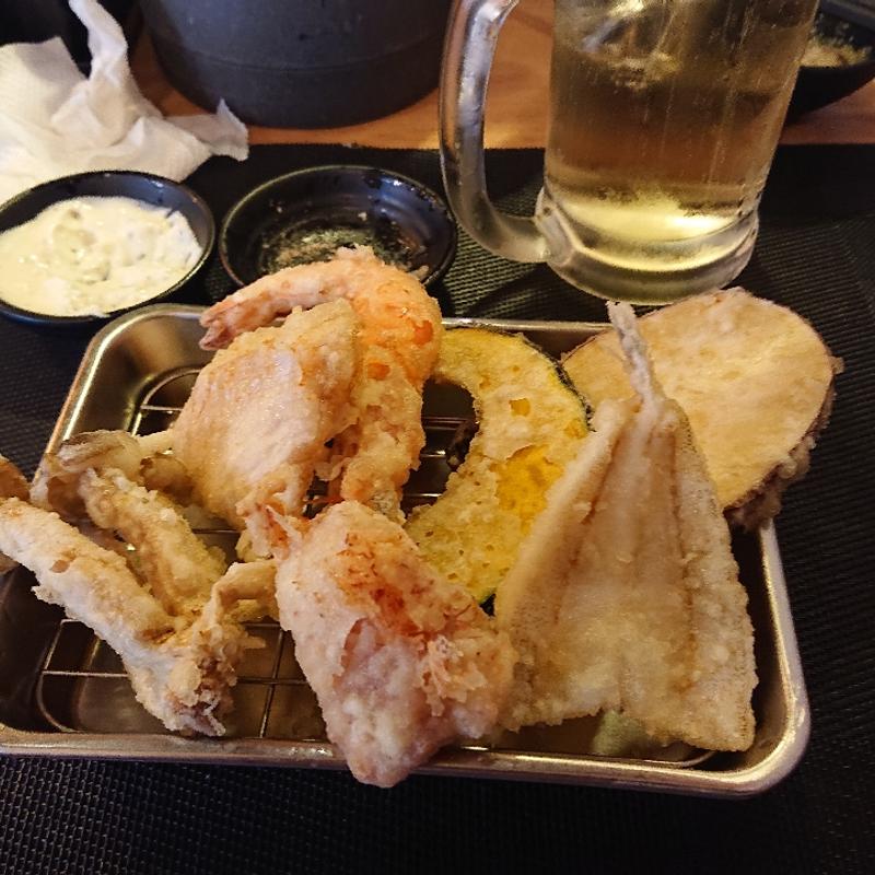 天ぷら食べ放題、飲み放題付き(天ぷら さいとう )