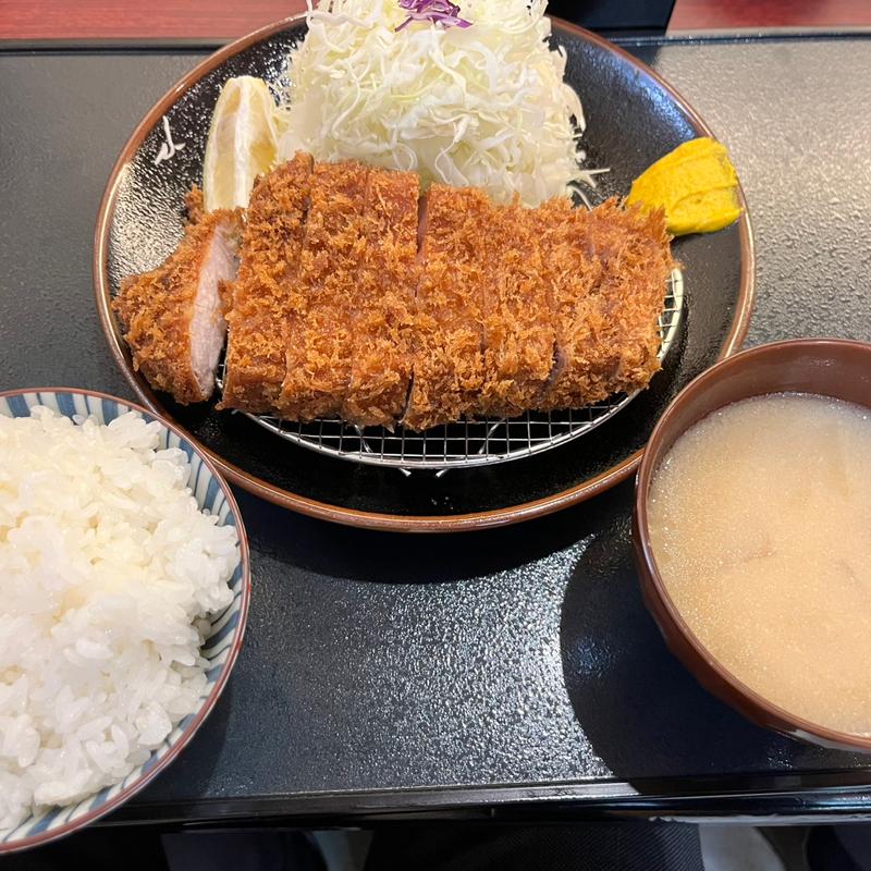 上ロースとんかつ定食(とんかつ檍札幌月寒店)
