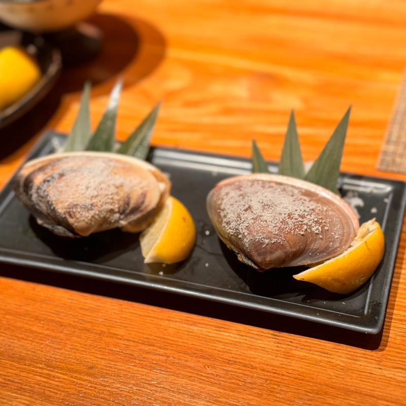 ハマグリ焼(御苑 炉庵)