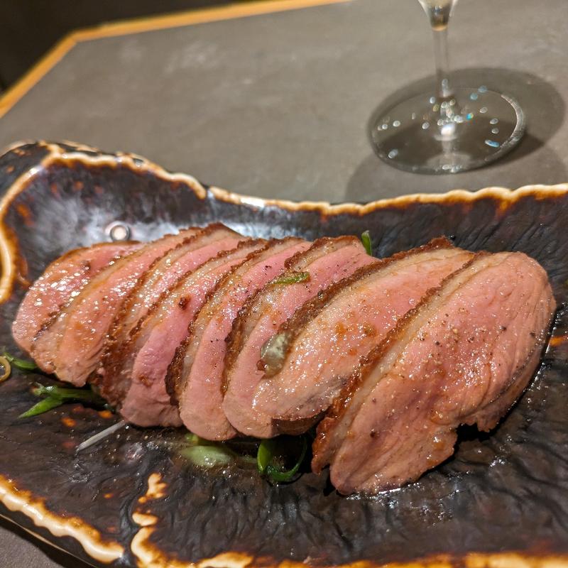 鴨わさ(モツ酒場 kogane （こがね）)