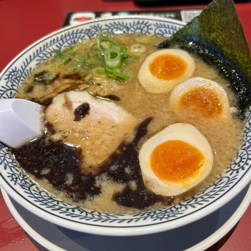 熟成醤油とんこつ　黒(丸源ラーメン 大和郡山店)